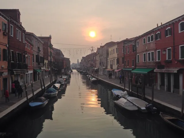 A canal on the glassmaking island of Murano